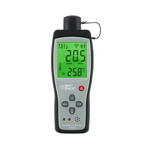 Smart Sensor Handheld Ammonia Gas NH3 Detector Meter Tester Monitor Range 0-100PPM Sound Light Alarm