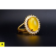 375 GOLD STONE RING 18K Yellow/