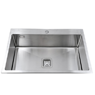 TEKA ซิงค์ฝัง 1 หลุม รุ่น TQ 82 สเตนเลส ฟรี ก๊อกน้ำเย็น