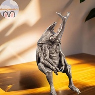 Strongaroetrtr Antique Brass Realistic Beetle Sculpture Dual Horned Beetle Figurine With Intricate D