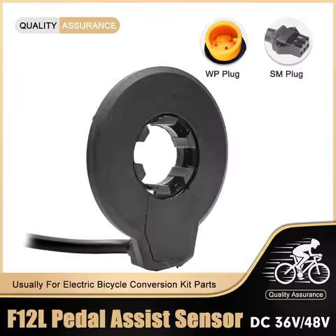 ebike PAS F12L Ebike Left Side PAS Sensor 6 Magnent Dual Hall Sensors for Electric Bicycle Conversio