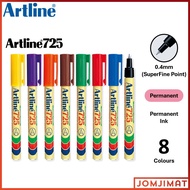 Artline 725 Superfine Point Permanent Marker Pen 0.4mm EK-725 / Artline 725 Permanent Slim Marker Pe
