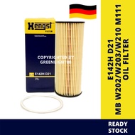(E142H D21) HENGST OIL FILTER MERCEDES W202/W203/W210 M111 OIL FILTER (104 180 0109)