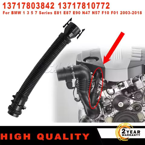 For BMW 1 2 3 4 5 6 7 Series E81 E87 E90 N47 N57 F10 F01 New Air Filter Pipe Turbo Hose 13717803842 