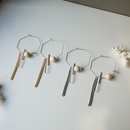 [ZANZAN ZANZAN] Two Pieces 299 Exaggerated Material Earrings [EK09BF001]