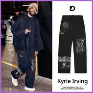 ☏ ♕ ☽ 2024 New Kyrie Irving Pant for men Ink Printed Training Basketball Cotton SweatPants American