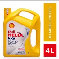 Oli Mesin Mobil Diesel Shell Helix  HX6 10W-40 4 Liter Original 100%