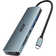 AcerUSBCHub，7Combination1Multi-port adapter，Suitable for laptops，4K，HDMI Splitter，Belt2个USB-A3.1and 