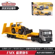 Majorette Volvo Alloy Flatbed Excavator Container Truck Engineering Model Toy Metal Construction Veh