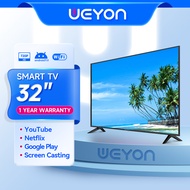 1 WEYON Smart TV ทีวี 32 นิ้ว โทรทัศน์ สมาร์ททีวี LED Wifi FULL HD Android TV ราคาถูกทีวี จอแบนสามาร