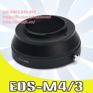 EOS-M4/3 Mount adapter converts Canon EOS lens to M4/3 Micro Four Thirds Mount body (CANO-M4/3 EF-M4