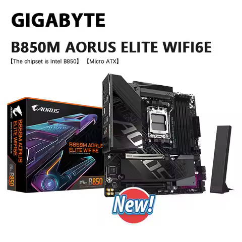 GIGABYTE NEW B850M AORUS ELITE WIFI6E Motherboard Micro ATX AMD Socket AM5 AMD B850