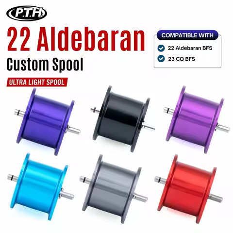PTH 22 Aldebaran Shallow spool Lightweight Mod Spool For 22 Aldebaran BFS 23 CQ BFS Baitcasting Reel