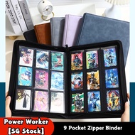 【SG Stock】9Pocket Zipper  Binder | Game Card Album | Toploader Binder 360 Slots card storage TCG MTG