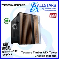(ALLSTARS : We are Back PROMO) Tecware Timber ATX Tower Chassis (4xFans) (Warranty 6months on Fan/Sw