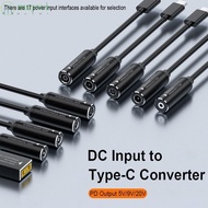 MAYWI Power Adapter 5.5X2.5 7.4X5.0 4.5X3.0mm Connector USB C PD 65W for //