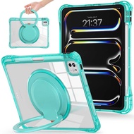 360 degree rotary stand anti-fall case for 2025 iPad Pro M5 11 inch A3357 A3358 A3359 M4 A2837 A2836