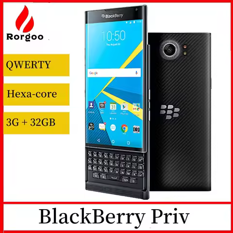BlackBerry Priv 5.4' Cellphone Android OS 3GB RAM 32GB ROM Hexa-core 18MP Slider Smartphone Unlocked