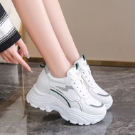 Giày nữ cao cấp tăng chiều cao mẫu mới nhất Giày thể thao nữ đế độn thoáng khí êm chân đế chống trơn