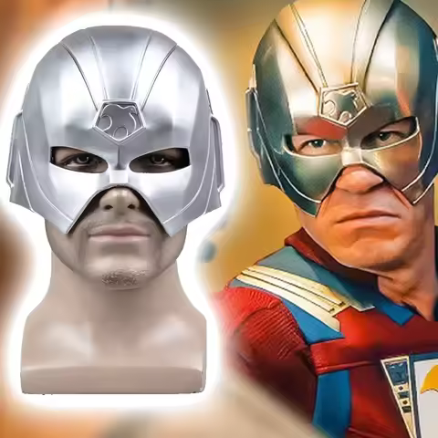 Cosplay Suicides Squad Costume Peacemaker Helmet Mask PVC Christopher Superhero Halloween Party Masq