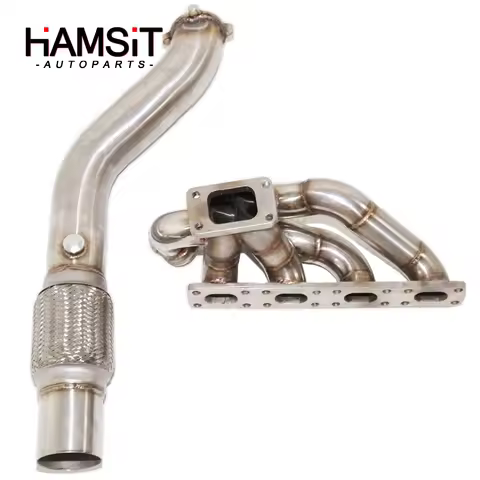 Hamsit Turbo Manifold Header 3" Downpipe For 92-96 BMW E36 M42 M44 318i 318is 318ti
