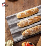 French Toast Baguette Loaf Mould 3 Slots Baking Tray for Baguette Bread Loaf Mold 面包模具