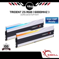 G.SKILL TRIDENT Z5 RGB | White | 6000Mhz | DDR5 | 16GB x2 | Support Intel XMP 3.0 | Desktop RAM