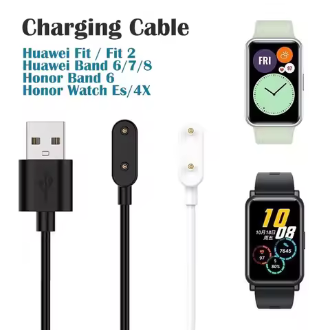 1m USB Charging Cable For Huawei Band 10/9/8/7/6 Charger Cable For Huawei Watch Fit 3/Fit 2/Fit/Hono