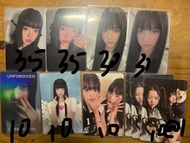 LE SSERAFIM UNFORGIVEN Photocards小卡