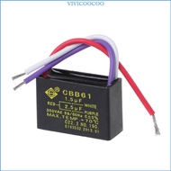 VIVI CBB61 1 5uF+2 5uF 3 Wire 450V 50 60Hz Capacitor Starting Capacitor