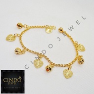 Fine CANDY Bracelet Hanging Cop 916 916 gold bracelet