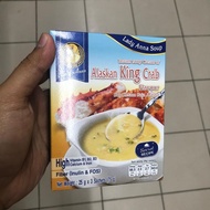 Lady Anna Instant Soup Cream of Alaskan King Crab Sup Raja Ketam Alaska 3 Sachet 75gm Halal