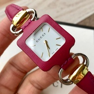 GUCCI GUCCI New Style Stainless Steel Genuine Leather Small Square Watch Special Commemorative Editi