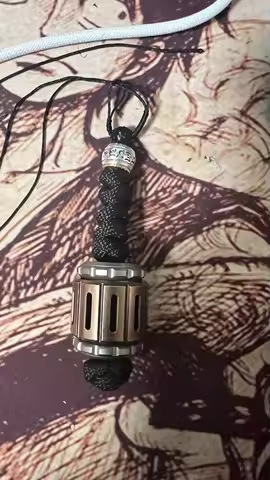 War hammer knife pendant woven finished product, brand new unopened EDC war hammer knife pendant