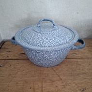 22cm enamel lurik cooking pot