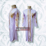 Jubah Elbani Bordir Hasbi jubah muslim full bordir depan belakang jubah luaran pria dewasa gamis mus