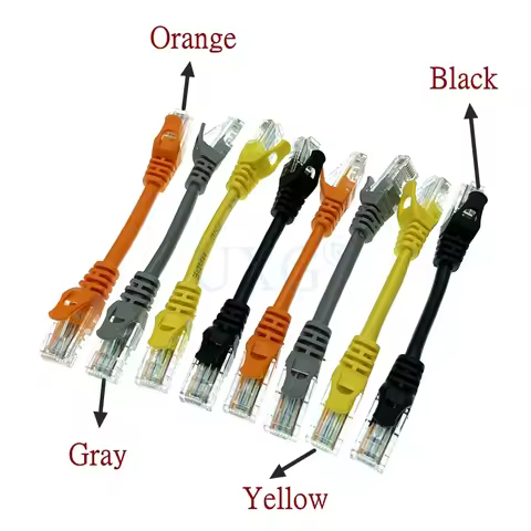 CAT 5 CAT 6 CAT5e CAT6e UTP Ethernet Network Cable Male To Male RJ45 Patch LAN Short Cable 10cm 30cm