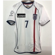 England 2002 ENG Home Retro Soccer Jersey Football Retro Jersey English Jersey British Jersey Beckha