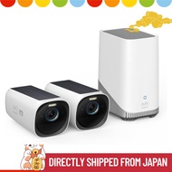 eufy security S330 eufyCam 2Cam Kit, Security Camera Outdoor Wireless, 4K Camera with Solar Panel