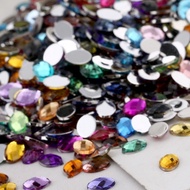 Diy Handmade Material Package Clothing Accessories Accessories Acrylic Stick Diamond Oval Plaid Surf