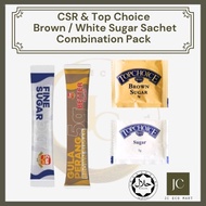 CSR & Top Choice Sugar Sachet - Brown / White