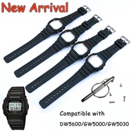 Resin Strap Case For G-SHOCK DW5600 GW5000 GW5035 GW5030 Waterproof Rubber Band for Ciasoak dw5600 Watch Accessories