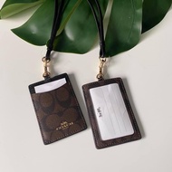 100% Authentic Coach Lanyard Card (dark brown)
