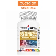 Principle Nutrition High Absorption Coq10-100 Milligram B Complex+Vitamin E 60S