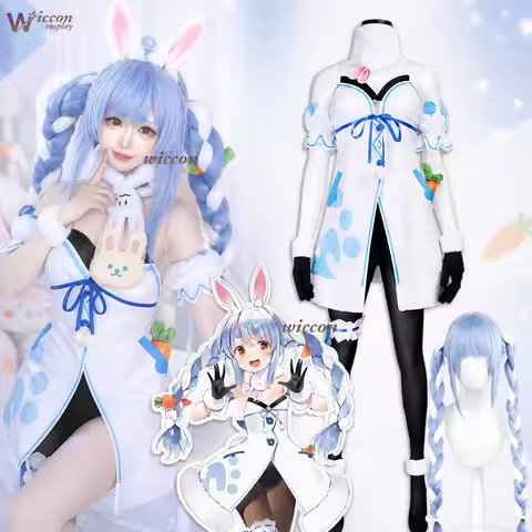 MoeMimic Usada Pekora Cosplay Anime YouTuber Hololive Vtuber Costume Kawaii Furry Furrsuit Rabbit Ea