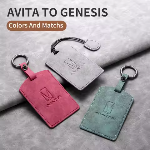 Sheepskin Leather Car NFC Card Smart Key Case Full Cover Protector Shell For AVATR 11 12 Avita 11 20