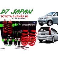 D7 Avanza 04-11 Hi Low Body Shift Adjustable Coilover Set