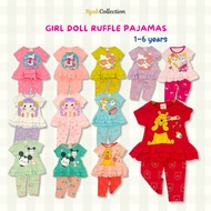 Girl Doll Short Sleeves Kids Pyjamas (1-6y) Jumping Beans Pajamas Sleepwear Baju Tidur Tido Budak Pe