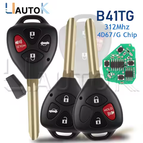 B41TG Remote Car Key For Toyota Scion TC XD Hilux Yaris Vitz 2584A-B41TG 4D 67 G Chip 312Mhz Smart C