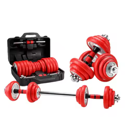 New Gift Box Dumbbell Set 15/20/30/50kg Solid Steel Dumbbell Multi-functional Combo Set, Ideal for H